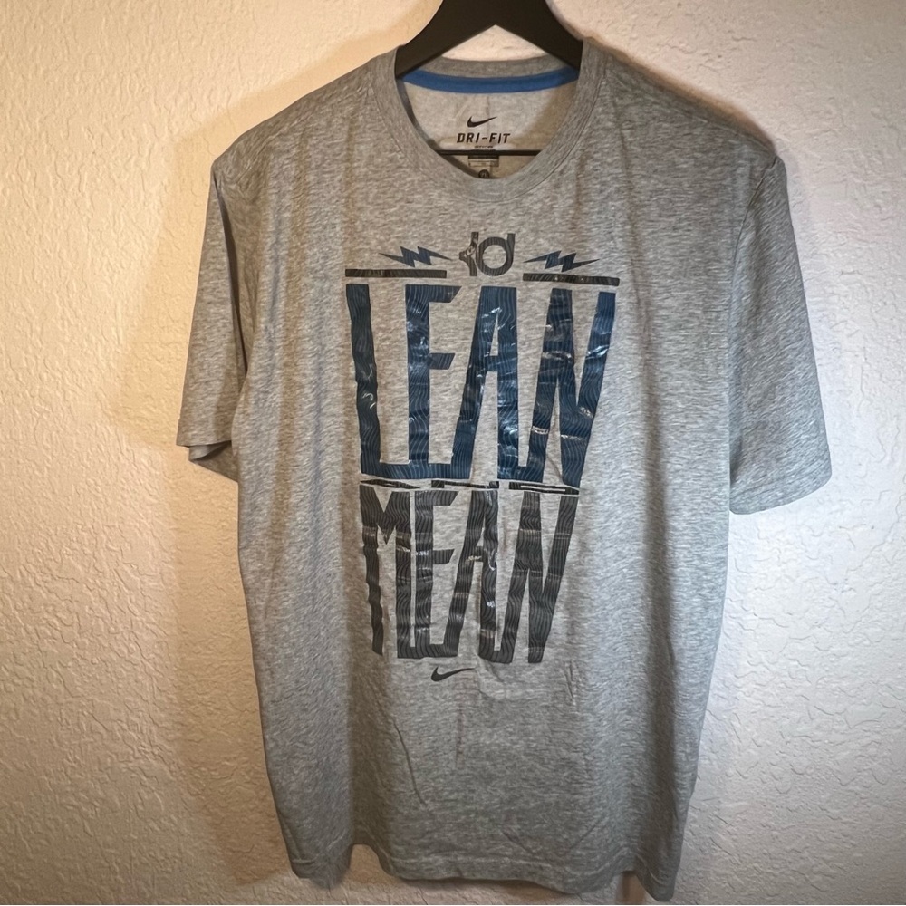 Nike KD Kevin Durant Lean and Mean  Basketball Shirt Gray Men’s Size XL